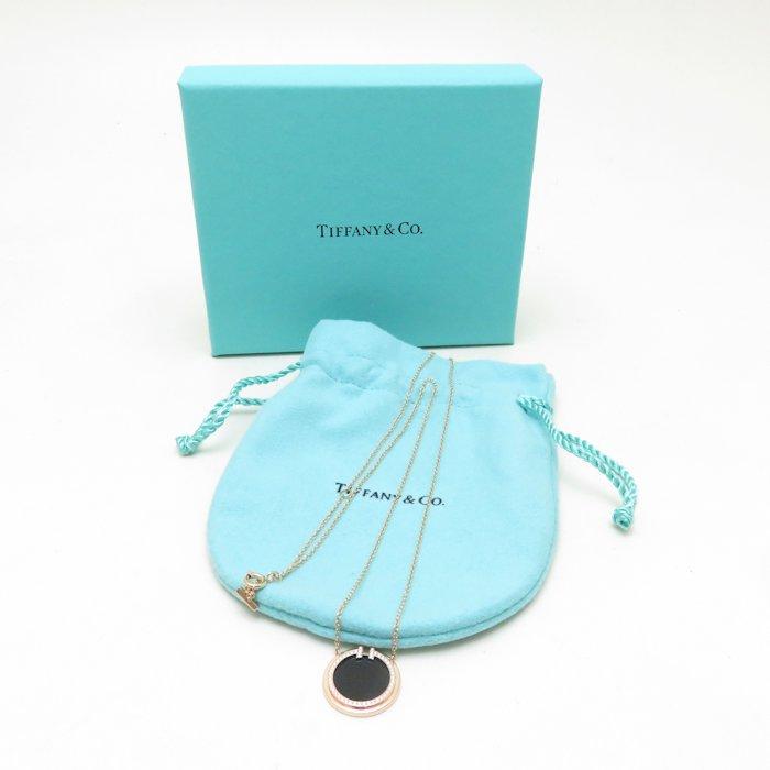 TIFFANY&Co. ティファニー T TWO サークル ネックレス オニキス  