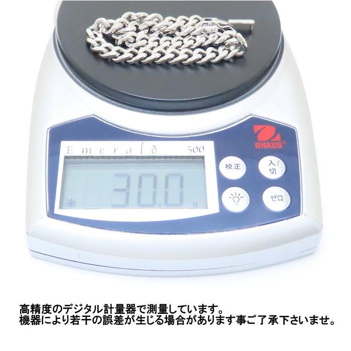喜平ブレスレット Pt850プラチナ 2面 シングル 19cm 30g/129107【中古
