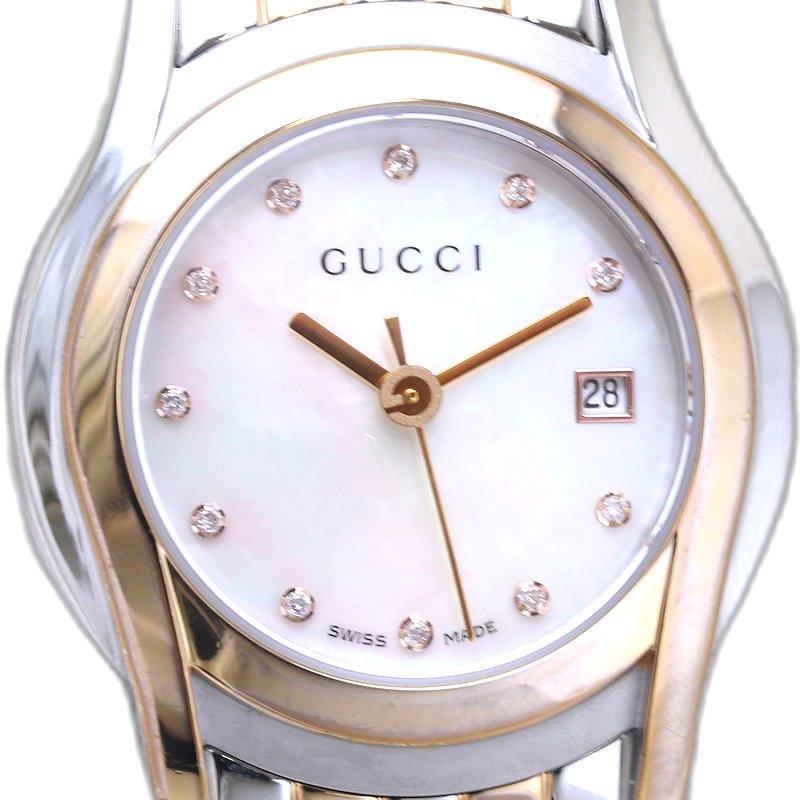 GUCCI（グッチ） Gクラス 11Pダイヤモンド YA055535 5500L【電池交換済
