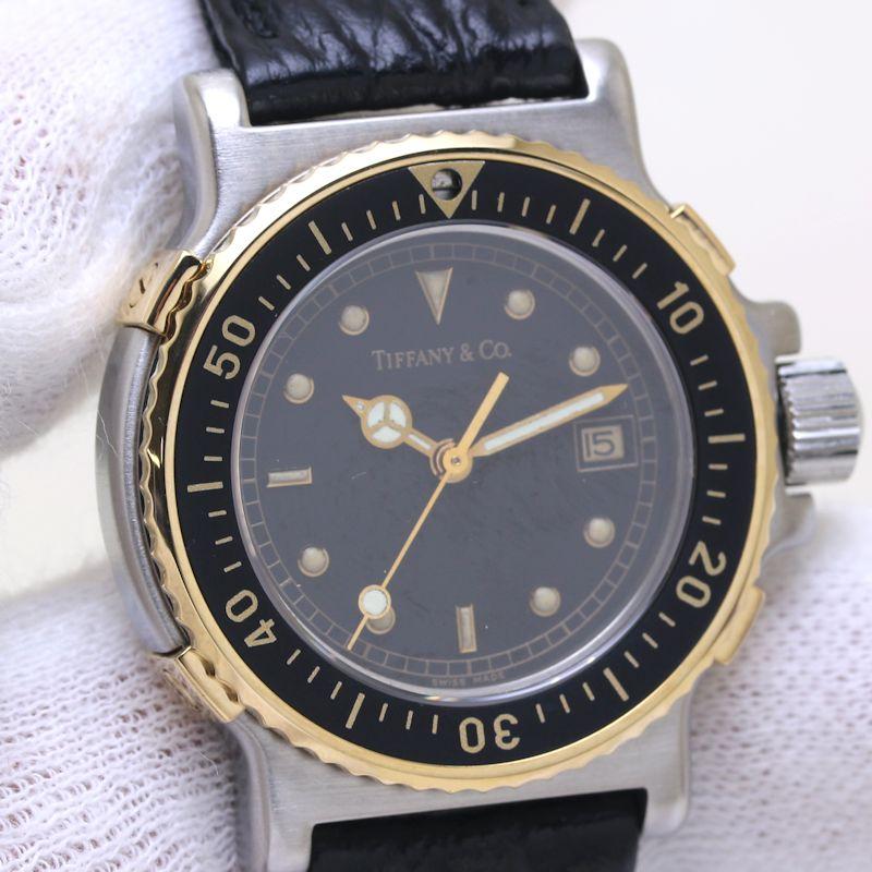 TIFFANY&Co. ティファニー ダイバーズ L0729 ステンレススチール