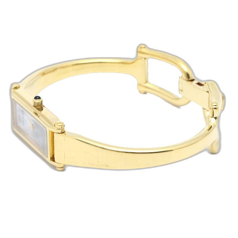 【良品・電池新品】GUCCI 1500L ゴールド バングルウォッチ レディース GUCCI（グッチ） バングルウォッチ 1500L【中古】 腕時計 レディース