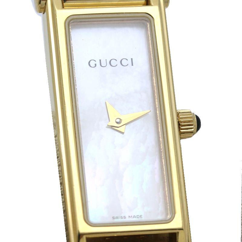 【良品・電池新品】GUCCI 1500L ゴールド バングルウォッチ レディース GUCCI（グッチ） バングルウォッチ 1500L【中古】 腕時計 レディース
