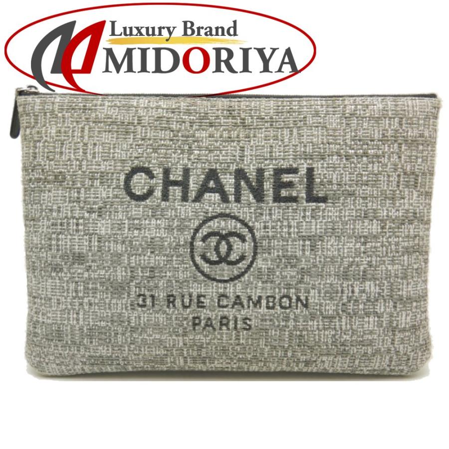CHANEL（シャネル） CHANEL A80117 ドーヴィル クラッチバッグ グレー