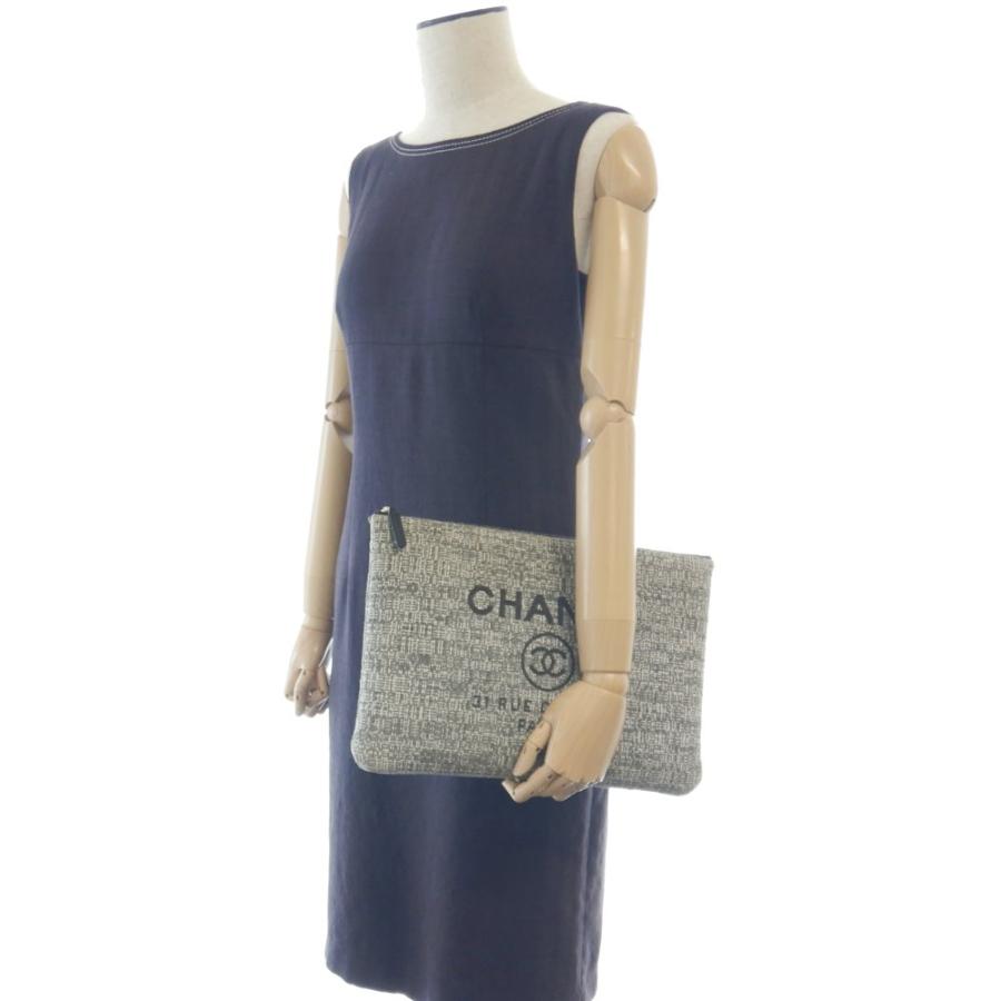 CHANEL（シャネル） CHANEL A80117 ドーヴィル クラッチバッグ グレー