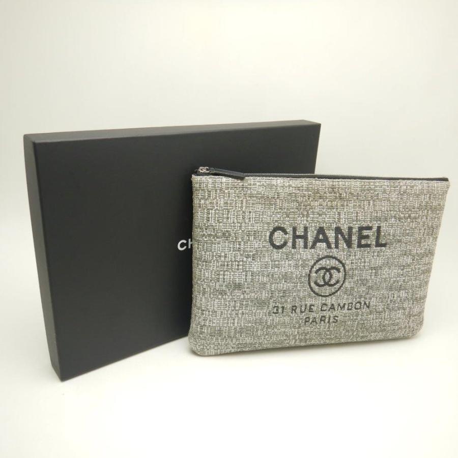 CHANEL（シャネル） CHANEL A80117 ドーヴィル クラッチバッグ グレー