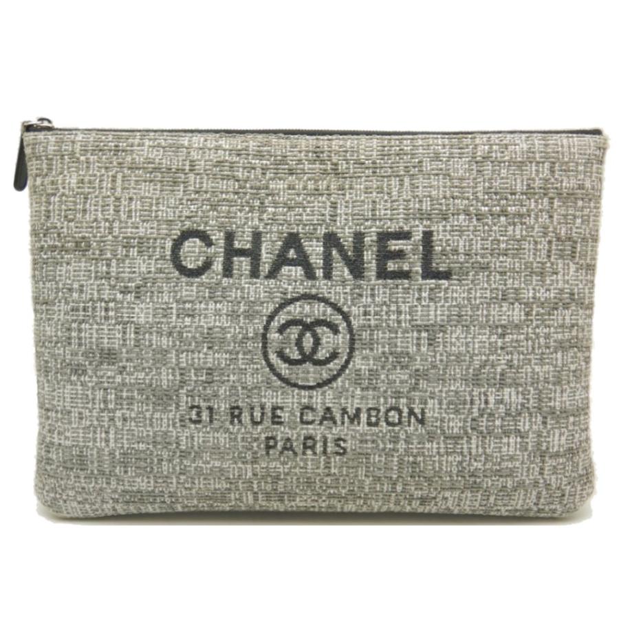 CHANEL（シャネル） CHANEL A80117 ドーヴィル クラッチバッグ グレー 
