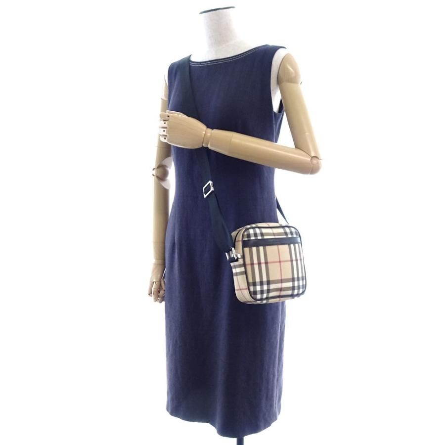 BURBERRY（バーバリー） ショルダーバッグ 斜め掛け PVC×レザー ノバ