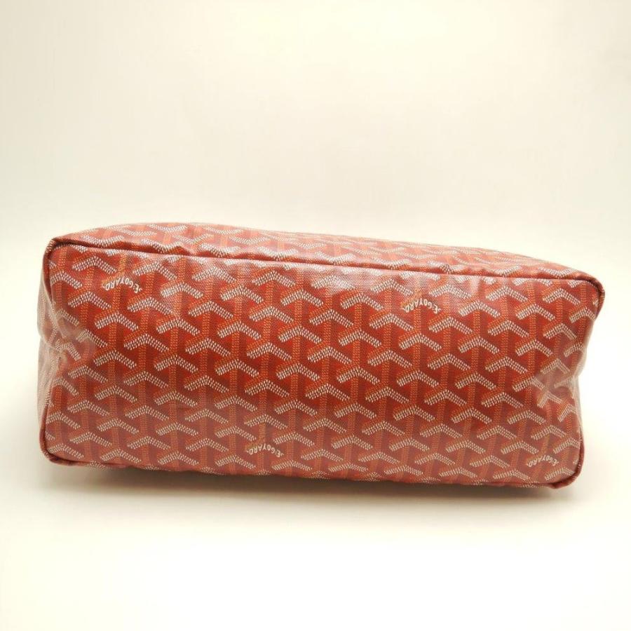 ゴヤール GOYARD ☆未使用 サンルイPM PVC×レザー 赤 レッド トート  