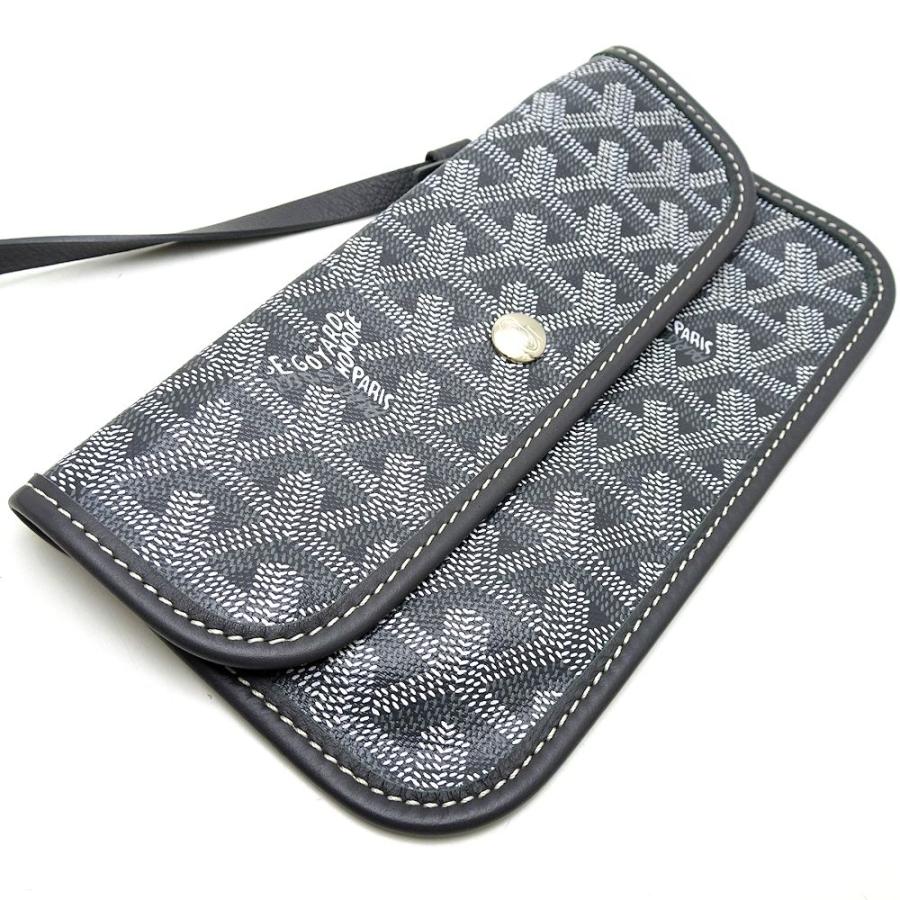 ゴヤール GOYARD サンルイPM PVC×レザー グレー トートバッグ/151397【中古】｜phasemidoriya78｜07