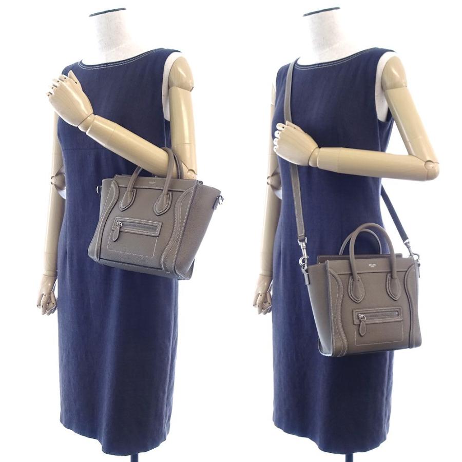 CELINE セリーヌ 189243DRU.09SO ラゲージナノ ドラムドカーフスキン 