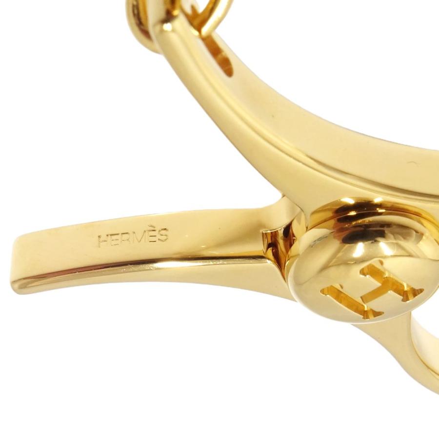 HERMES エルメス グローブホルダー フィルー Hロゴ GP(ゴールドメッキ