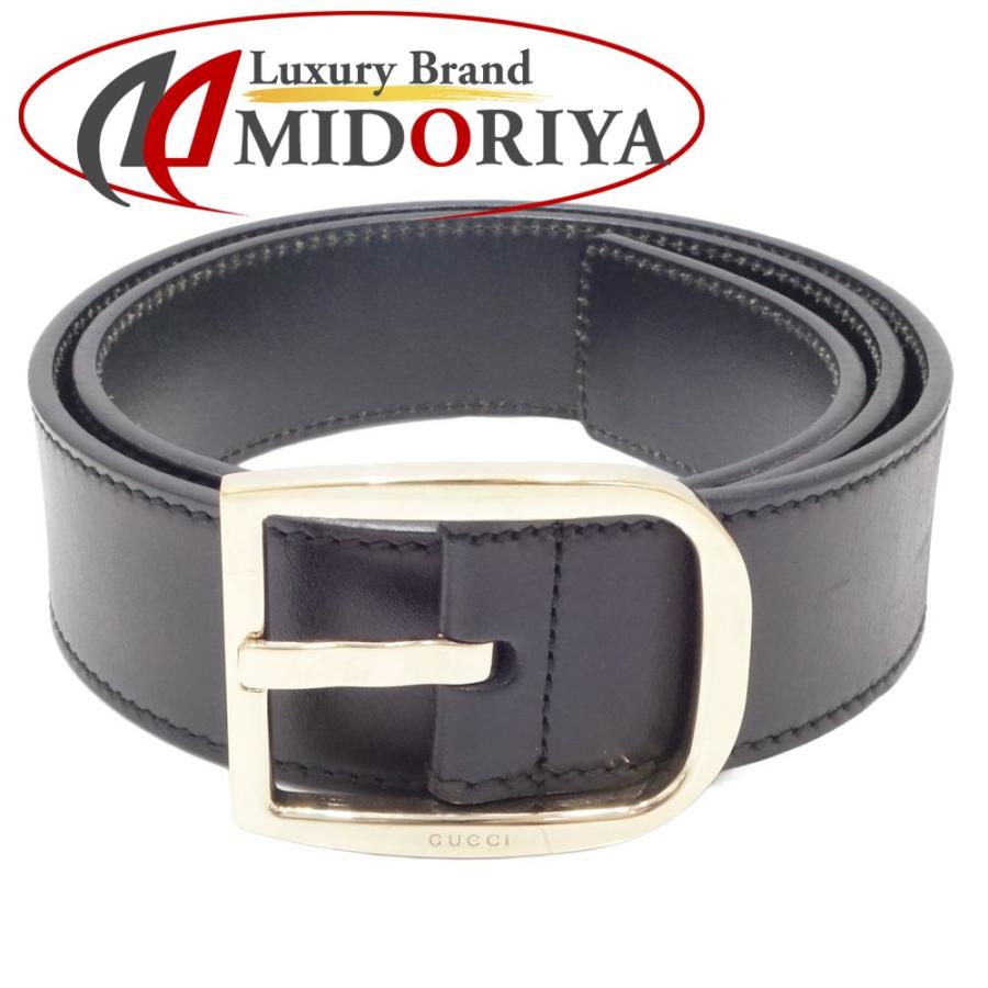 GUCCI グッチ 162934 ベルト 85・34 レザー ブラック/180222【中古】 GUCCI（グッチ） 162934 ベルト 85・34 レザー ブラック/180222【中古