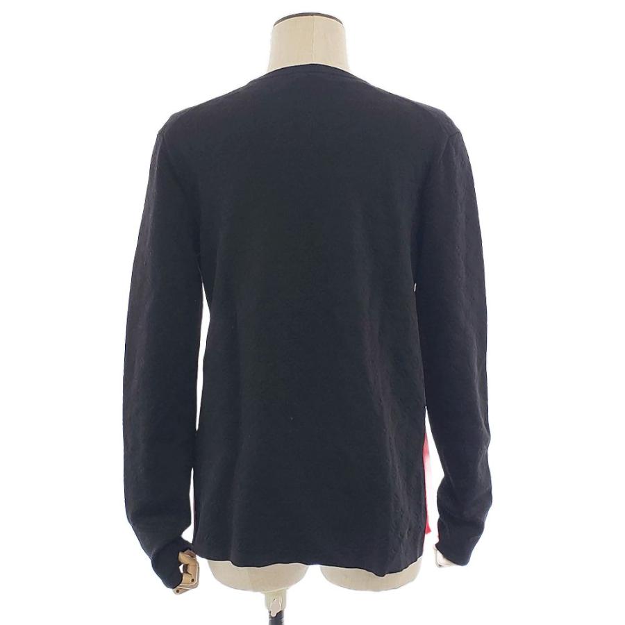 LOUIS VUITTON ルイヴィトン ニット エンボス モノグラム ニットプルオーバー Lサイズ ブラック/180348【中古】 LOUIS VUITTON（ルイ・ヴィトン） ニット エンボス モノグラム ニット