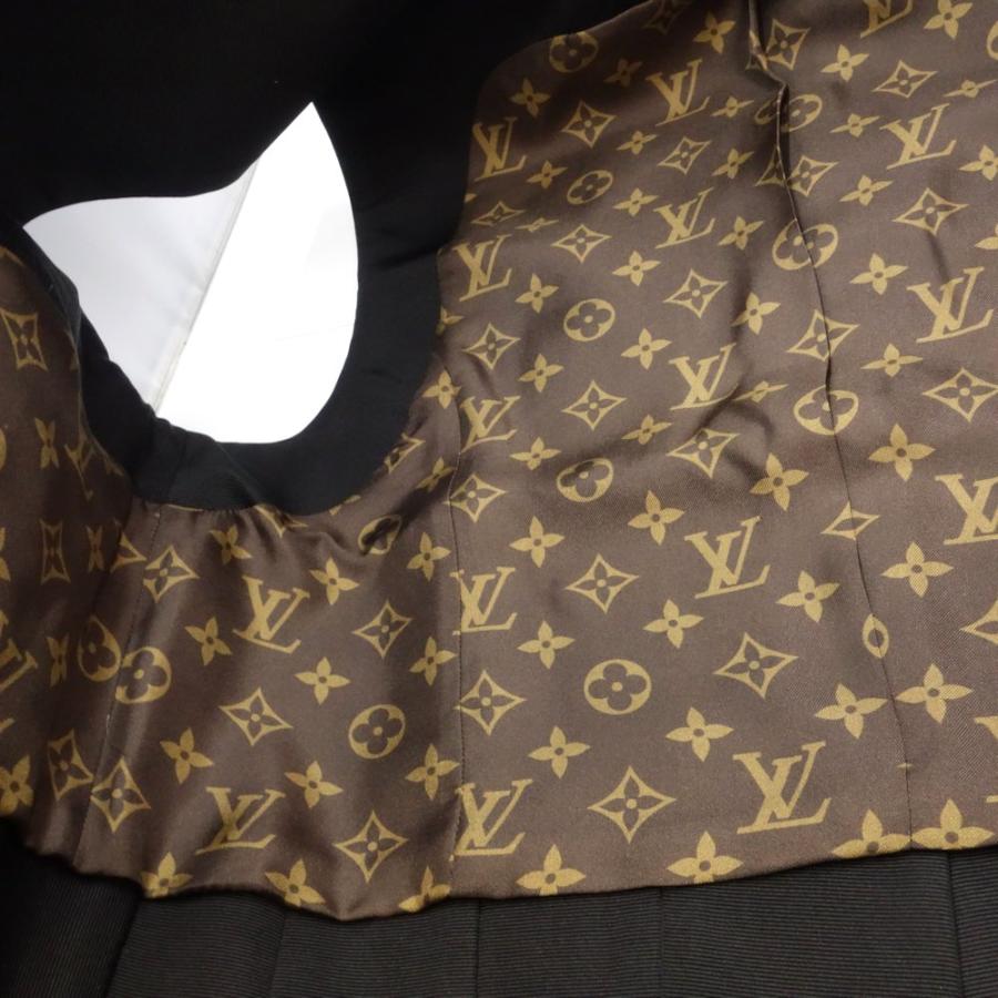 LOUIS VUITTON - LOUIS VUITTON ルイヴィトン ベスト ジュエルボタンウエストコート ジレ 1AFO38 サイズ38 ブラック/180460【中古】 LOUIS VUITTON ルイヴィトン ベスト ジュエルボタンウエストコート