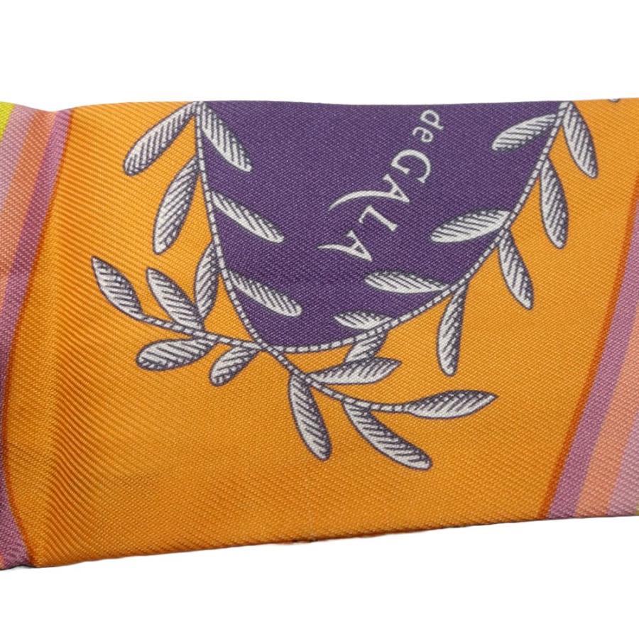 HERMES シルク スカーフ 多色 ストライプ HERMES（エルメス） スカーフ ツイリー エポレットドゥガラ EPAULETTES