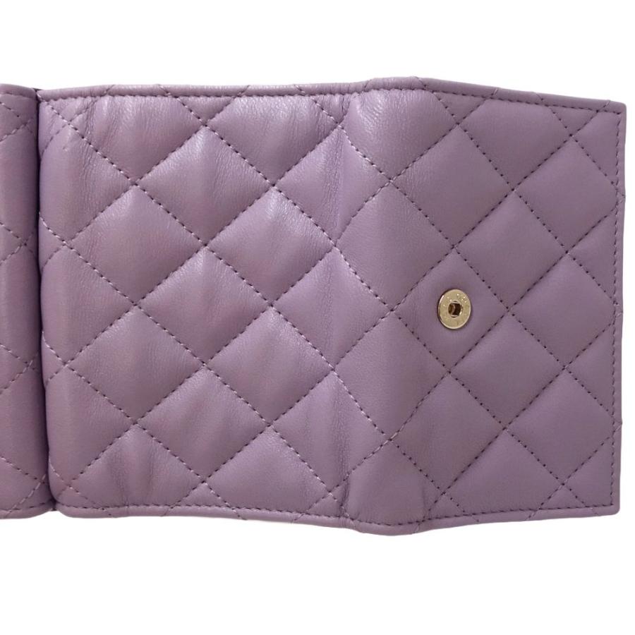 シャネル CHANEL スモール フラップ ウォレット ラムスキン AP3808 3つ折り財布 レディース 送料無料 【中古】 CHANEL（シャネル） 二つ折り財布 スモールフラップウォレット CC
