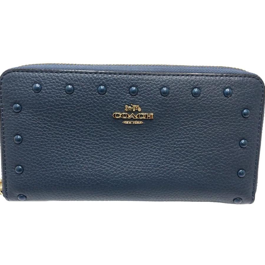 COACH コーチ 長財布 ラウンドジップファスナー F39179 レザー 