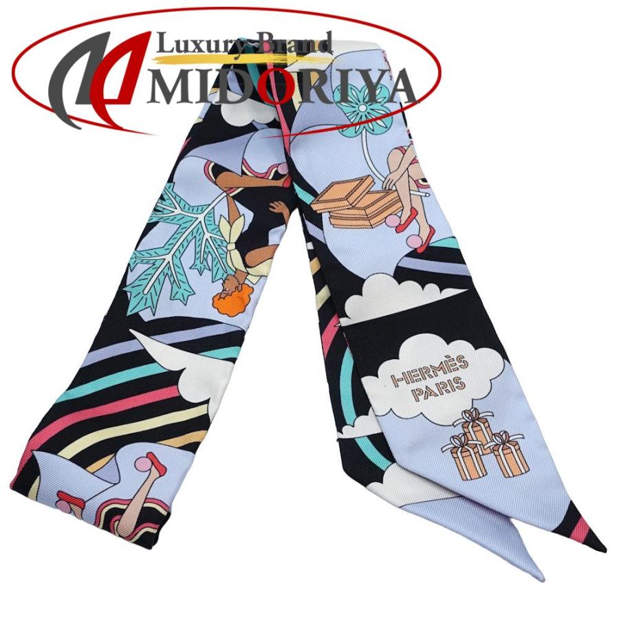 HERMES エルメス スカーフ ツイリー 空飛ぶカレ CARRES VOLANTS  