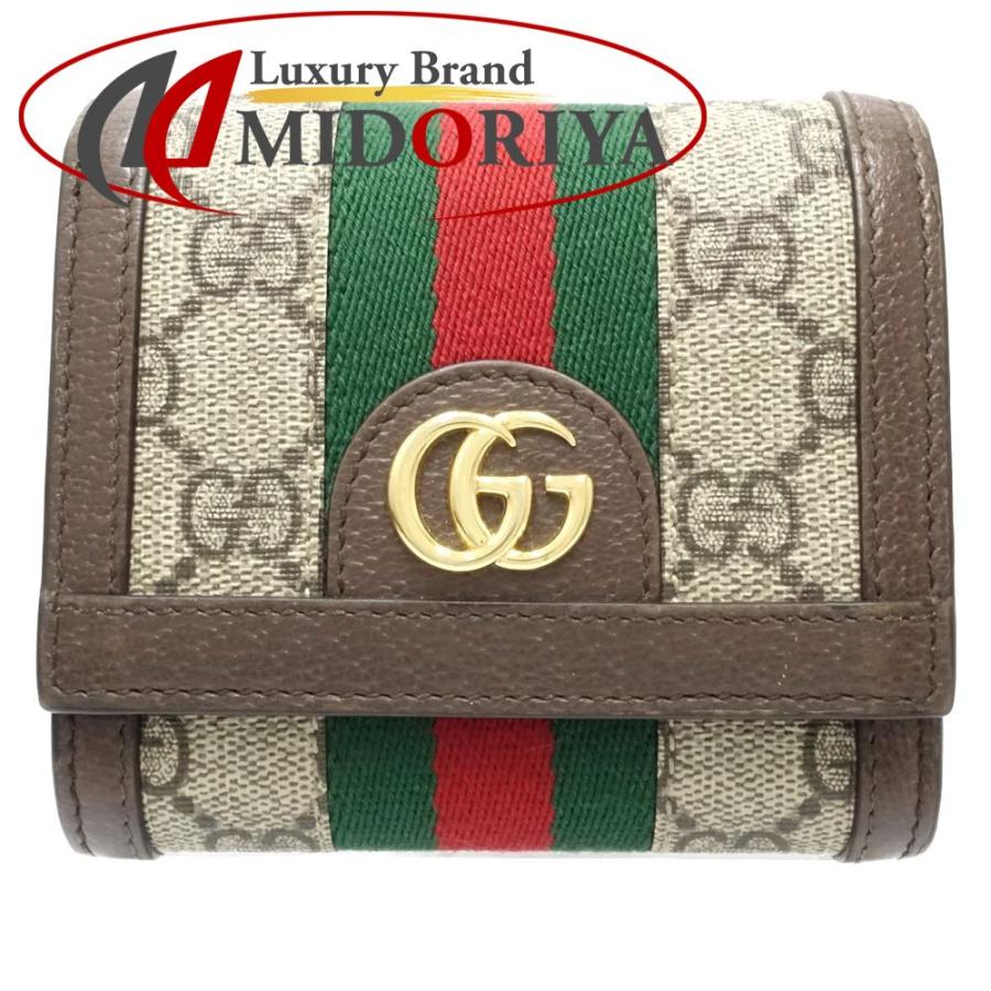GUCCI グッチ 二つ折り財布 オフディア GGコンパクトウォレット GUCCI グッチ 二つ折り財布 オフディア GGコンパクトウォレット