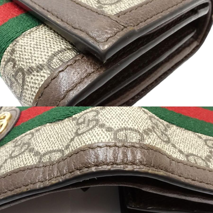 GUCCI グッチ 二つ折り財布 オフディア GGコンパクトウォレット GUCCI グッチ 二つ折り財布 オフディア GGコンパクトウォレット