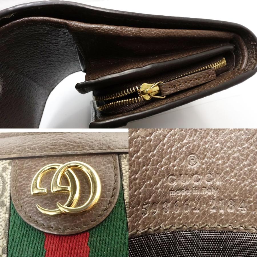 GUCCI グッチ 二つ折り財布 オフディア GGコンパクトウォレット GUCCI グッチ 二つ折り財布 オフディア GGコンパクトウォレット