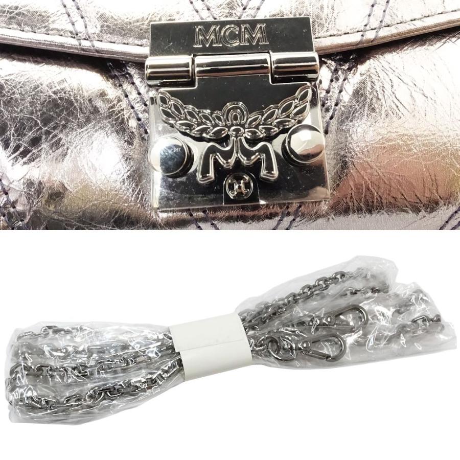 MCM エムシーエム 長財布 MYL8APA61SB001 ロングフラップウォレット メタリックシルバーピンク/181004【中古】 MCM（エムシーエム） 長財布 ロングフラップウォレット MYL8APA61SB001