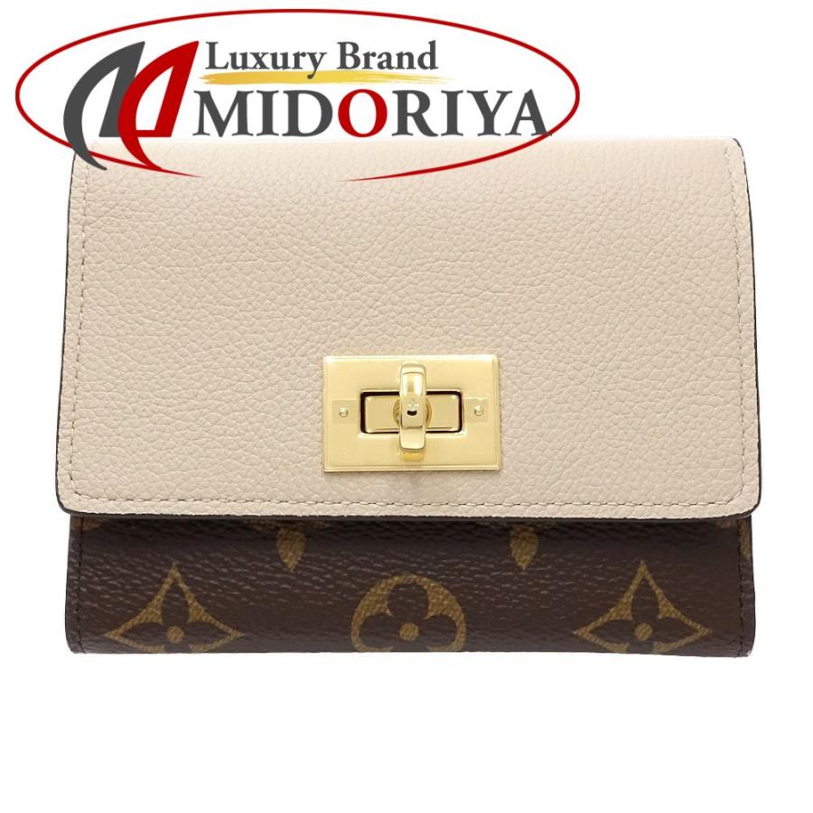 LOUIS VUITTON 三つ折り財布 ブラウン/レッド LOUIS VUITTON（ルイ・ヴィトン） モノグラム 三つ折り財布