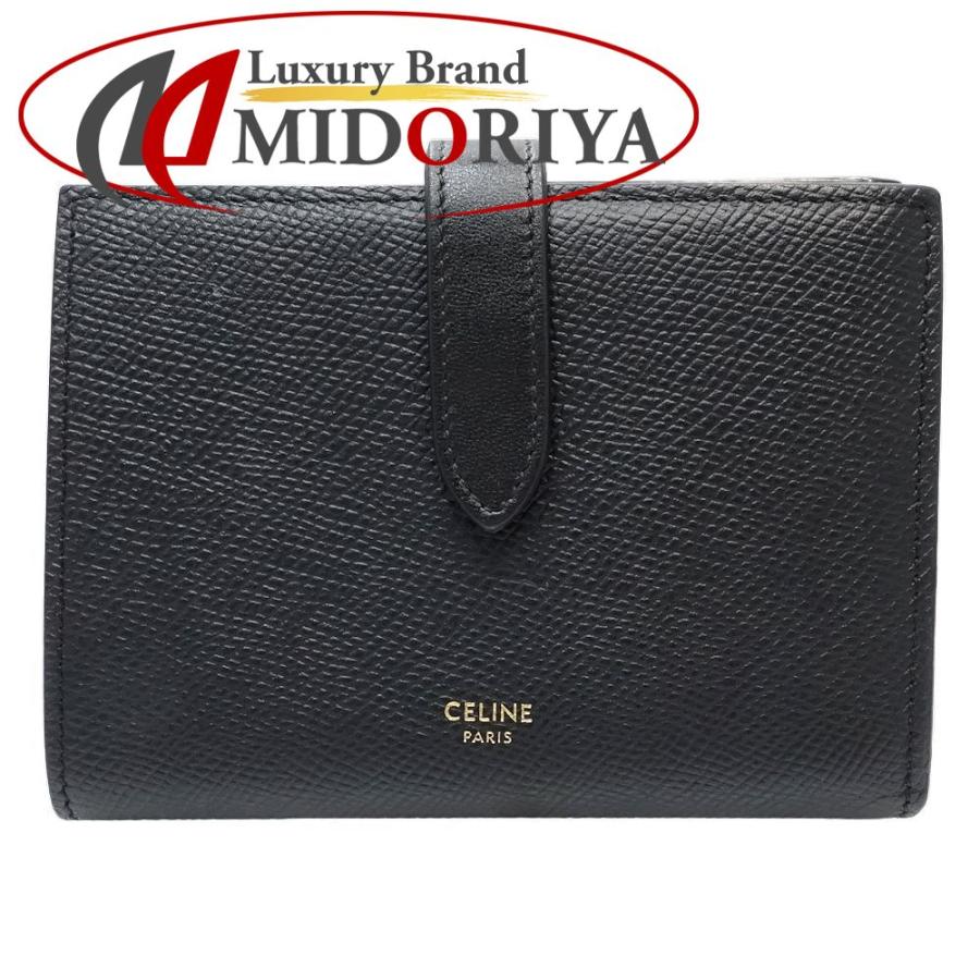 CELINE セリーヌ 二つ折り財布 ミディアムストラップウォレット 10B643  