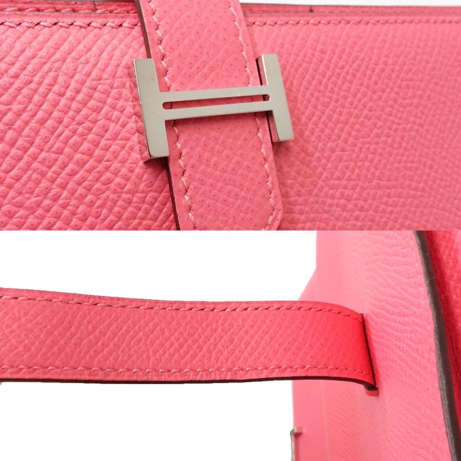 HERMES エルメス 長財布 ベアンスフレ C刻印 ヴォーエプソン ピンク/181207 ☆未使用の画像