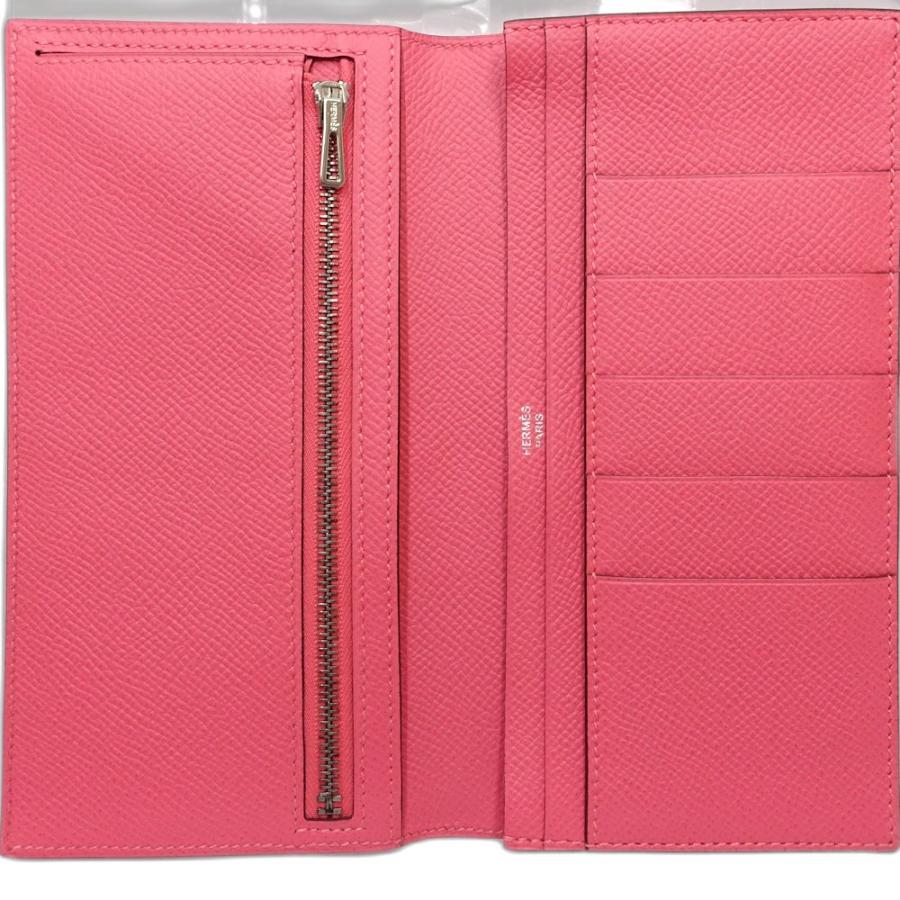 HERMES エルメス 長財布 ベアンスフレ C刻印 ヴォーエプソン ピンク/181207 ☆未使用の画像