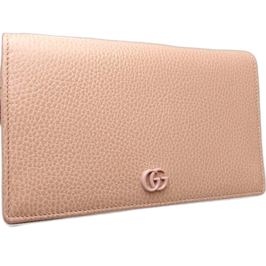 GUCCI（グッチ） ウォレットチェーン GGマーモント 497985 レザー 