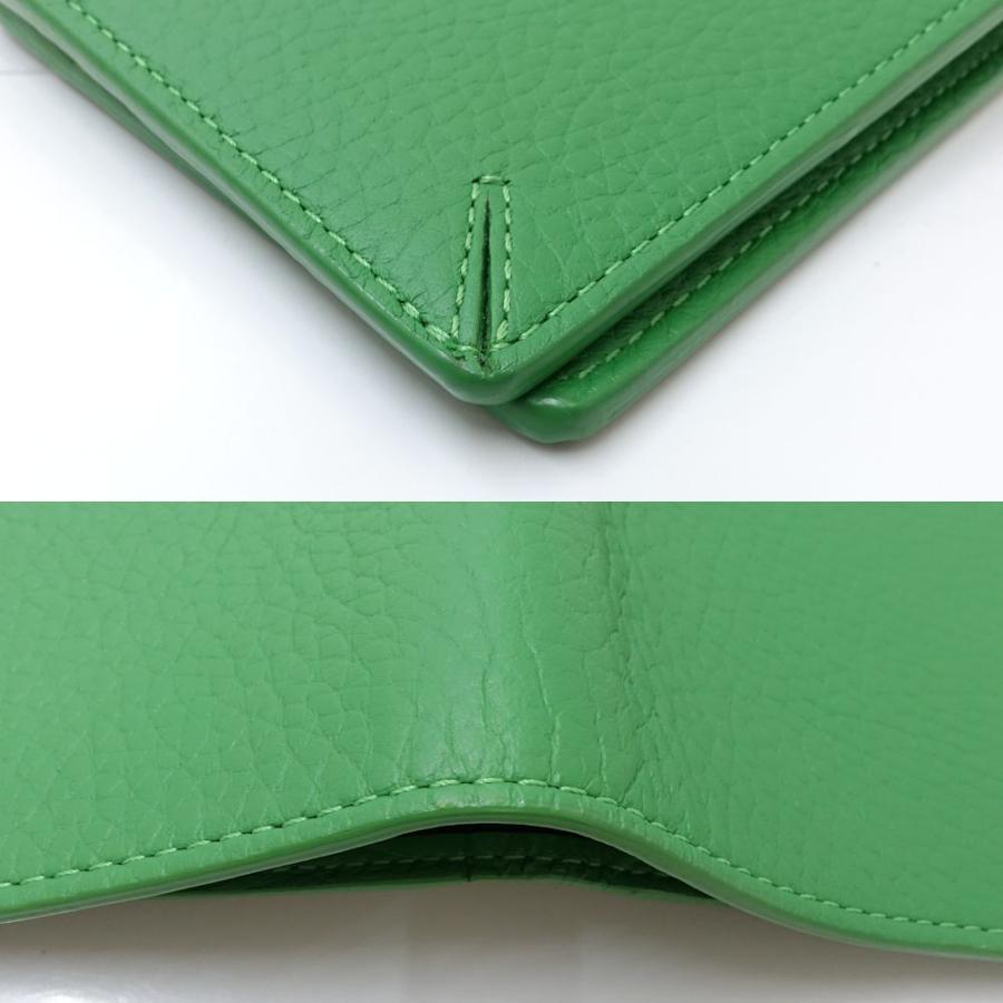 せん☆ 新品未使用 美品 ジョルジオアルマーニ レザー ロゴ 折り財布 GIORGIO ARMANI ジョルジオアルマーニ 二つ折り財布 コンパクト