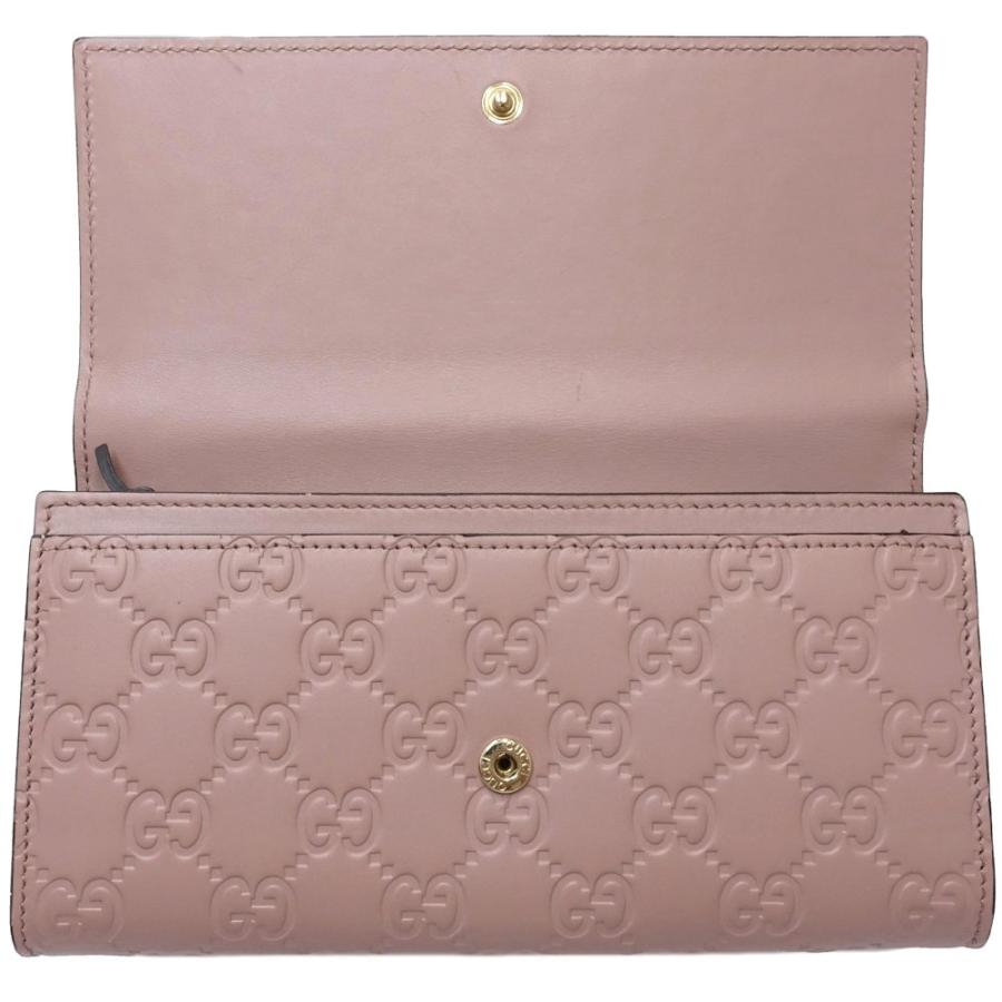 【美品】GUCCI グッチ　ピンク レザー 長財布 GUCCI（グッチ） 長財布 グッチシマ コンチネンタルロングウォレット