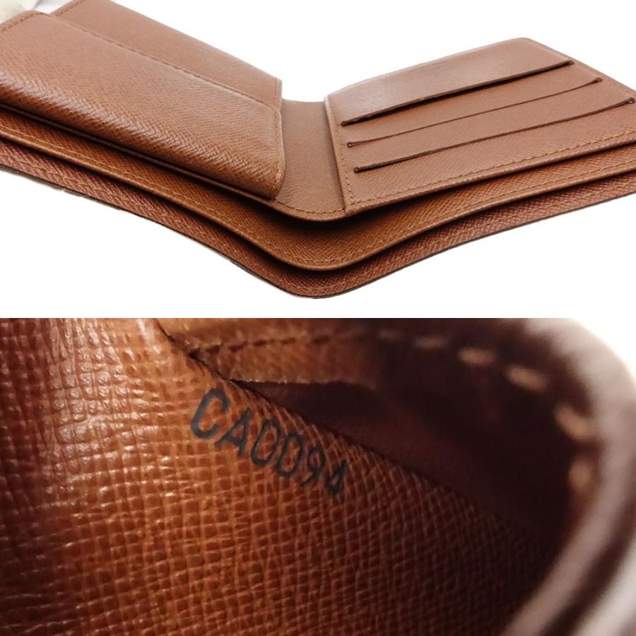 LOUIS VUITTON ルイヴィトン モノグラム 二つ折り財布 ポルトフォイユ  