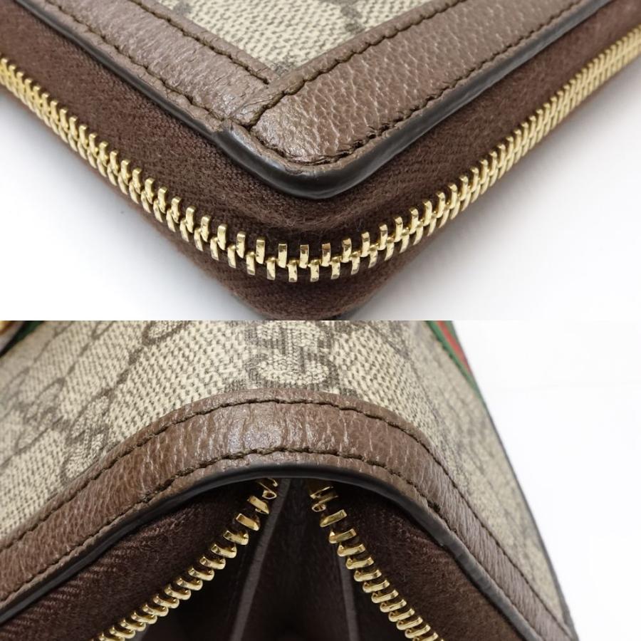GUCCI 【中古】GUCCI グッチ 長財布 523154 ジップアラウンド  