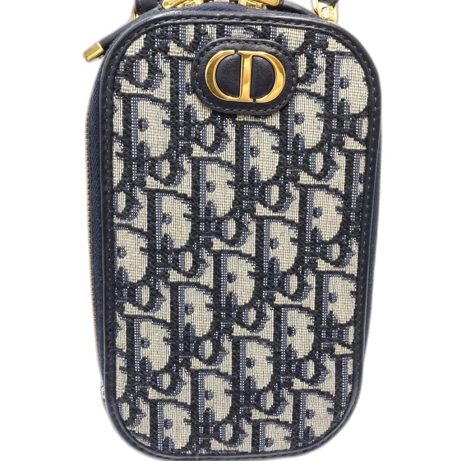 クリスチャンディオール Christian Dior ポーチ オブリーク フォンポーチ チェーンショルダー ネイビー Christian Dior（クリスチャン・ディオール） ディオール Dior ポーチ