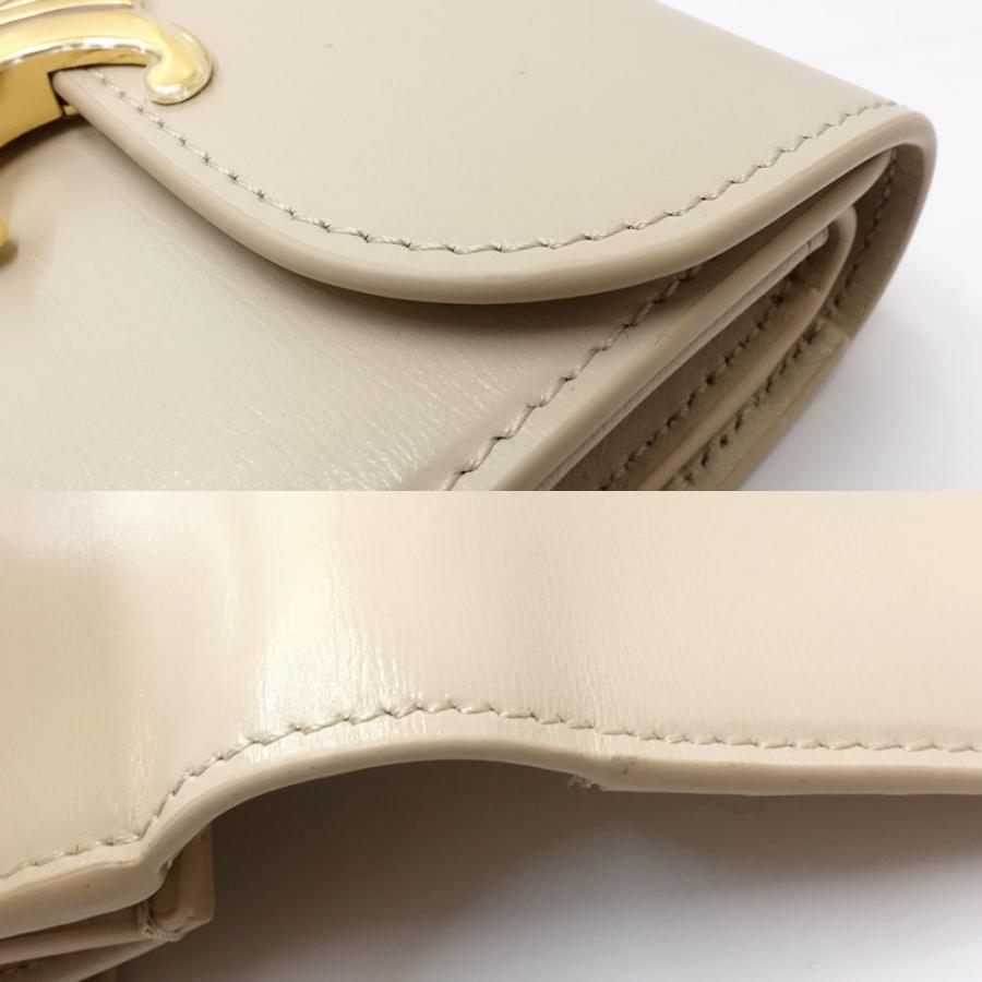 CELINE 【中古】CELINE セリーヌ 三つ折り財布 W1E-3264 トリオンフ  