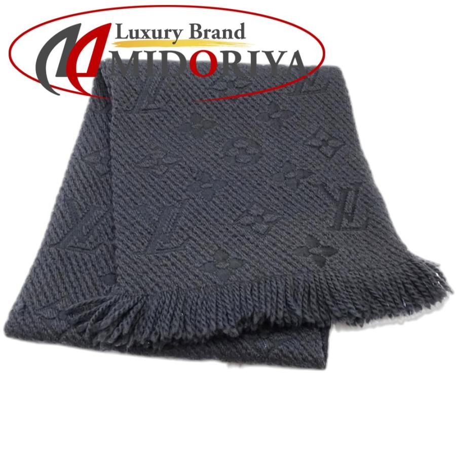 ルイヴィトン M72431 エシャルプロゴマニア マフラー ブラック ウール LOUIS VUITTON（ルイ・ヴィトン） マフラー エシャルプ ロゴマニア