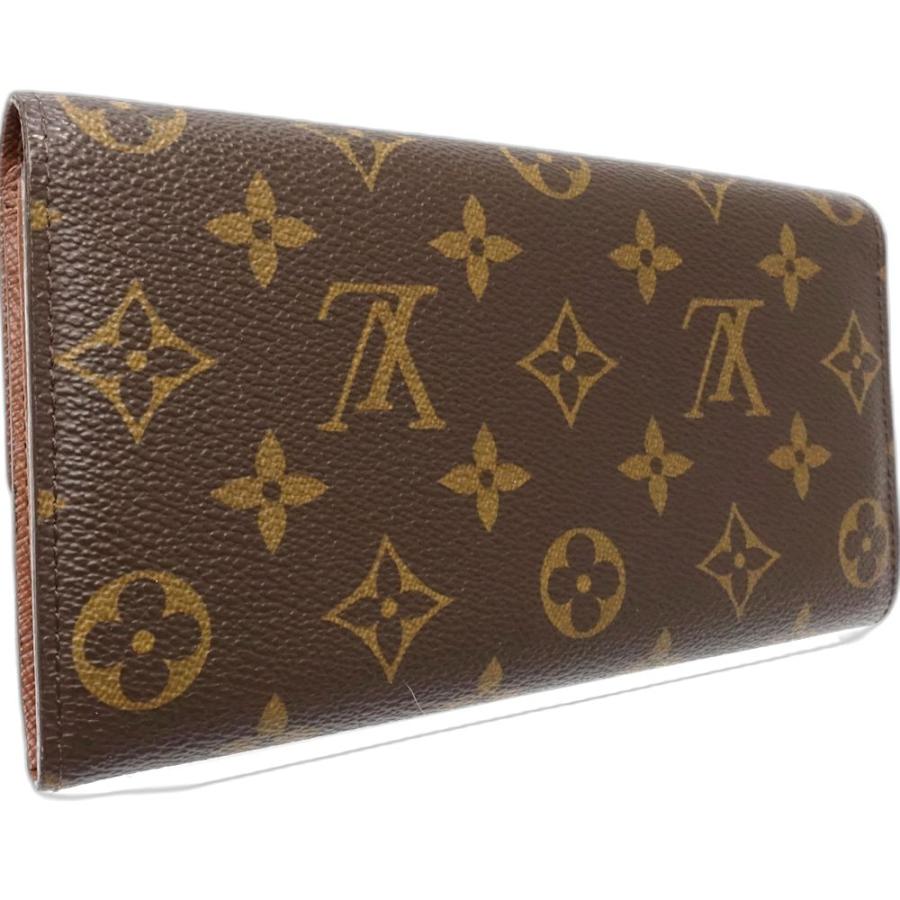 美品ルイヴィトン モノグラム長財布ブラウン目立った傷や汚れなし送料無料即日発送 中古】LOUIS VUITTON ルイヴィトン モノグラム 長財布 M61734