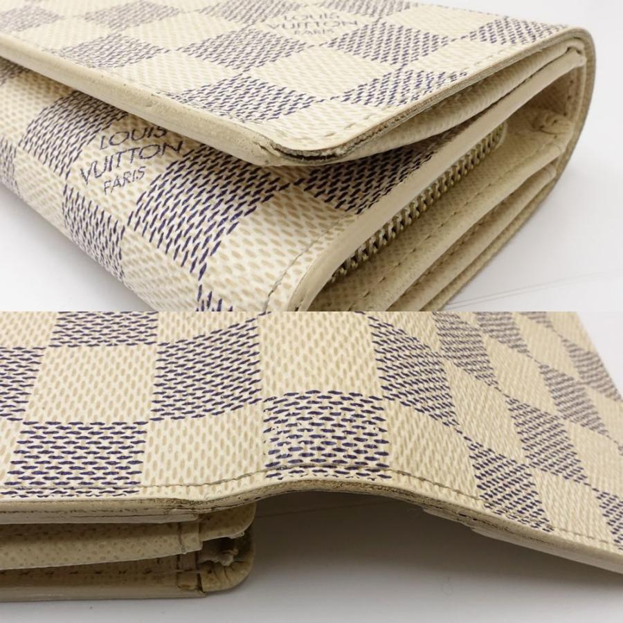 ルイヴィトン✨ ポルトフォイユ・トレゾール ダミエ アズール 白 折り財布 楽天市場】【10%OFFクーポン】 ルイヴィトン 三つ折り財布