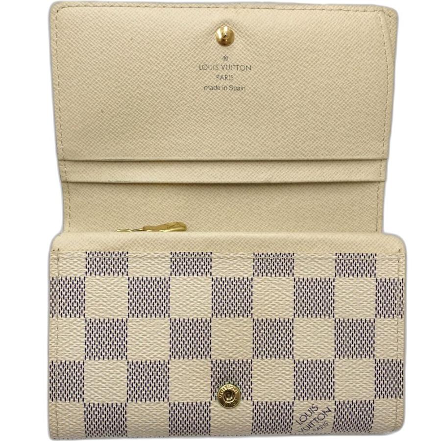美品　ルイヴィトン ダミエ アズール　ポルトフォイユ トレゾール 折り財布 LOUIS VUITTON（ルイ・ヴィトン） ルイ ヴィトン ダミエ アズール