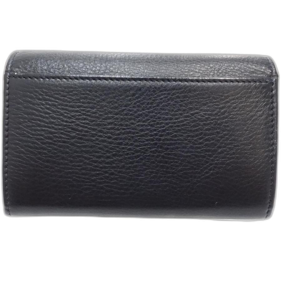 HIROFU（ヒロフ） 【中古】HIROFU 長財布 ロングフラップウォレット レザー ブラック レディース /181858 ...