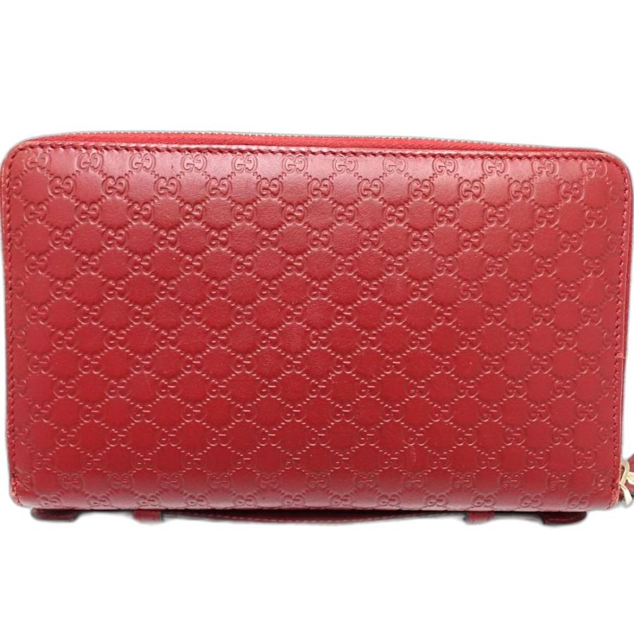 GUCCI グッチ トラベルケース マイクログッチシマ オーガナイザー 544250 マルチケース レザー レッド レディース/181879【中古】_2