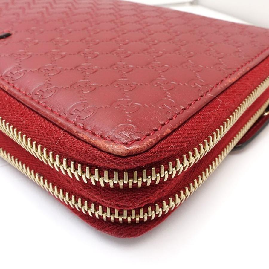 GUCCI グッチ トラベルケース マイクログッチシマ オーガナイザー 544250 マルチケース レザー レッド レディース/181879【中古】_4