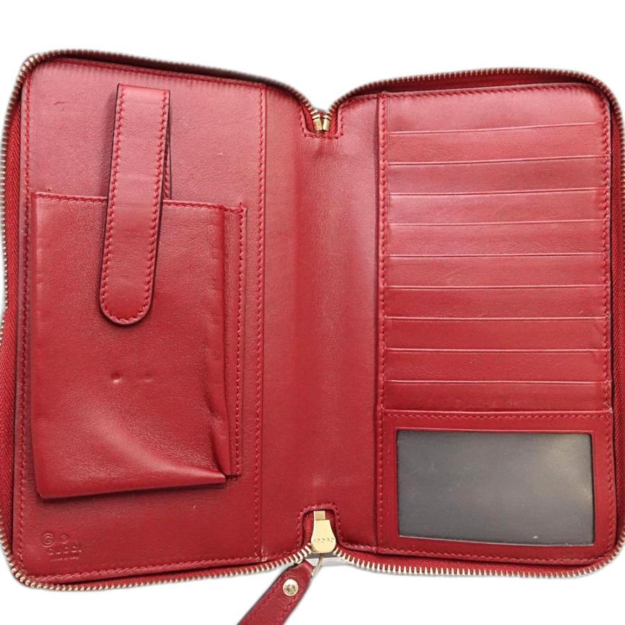 GUCCI グッチ トラベルケース マイクログッチシマ オーガナイザー 544250 マルチケース レザー レッド レディース/181879【中古】_5