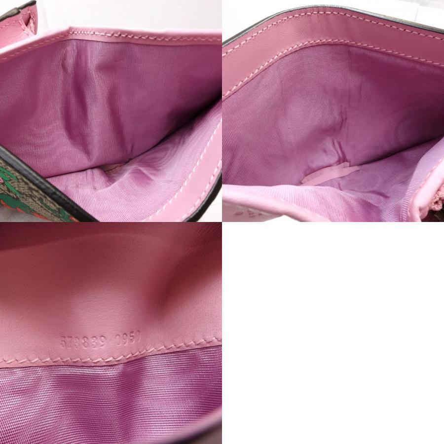 【中古】GUCCI グッチ 二つ折り財布 573839 コンパクトフラップウォレット ストロベリープリント GGスプリームキャンバス ベージュ レッド レディース /181932 GUCCI（グッチ） 【中古】グッチ 二つ折り財布 573839 コンパクト