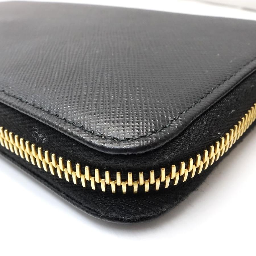 中古 プラダ PRADA 1ML506 レディース 長財布 ブラック サフィアーノレザー PRADA（プラダ） 【中古】PRADA 長財布 1ML506 ジップアラウンド
