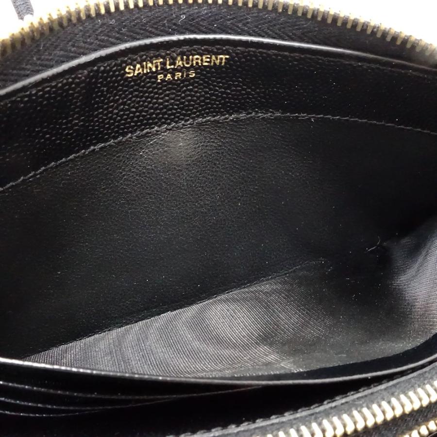 サンローランパリ SAINT LAURENT PARIS ラウンド長財布 財布 レザー レディース ブラック系 【中古】 Yves Saint Laurent（イヴ・サンローラン） 【中古】SAINT LAURENT