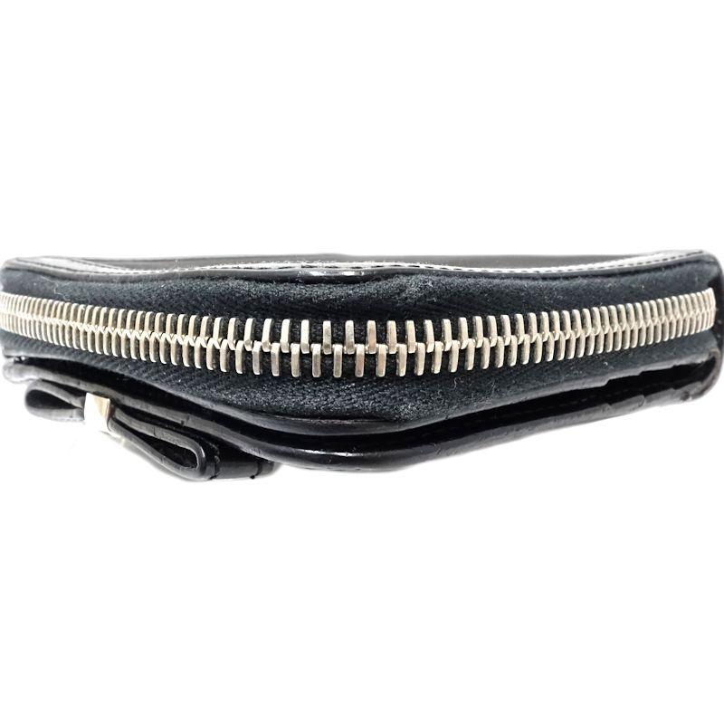 PRADA（プラダ） 【中古】PRADA 二つ折り財布 リボン ナイロンxレザー