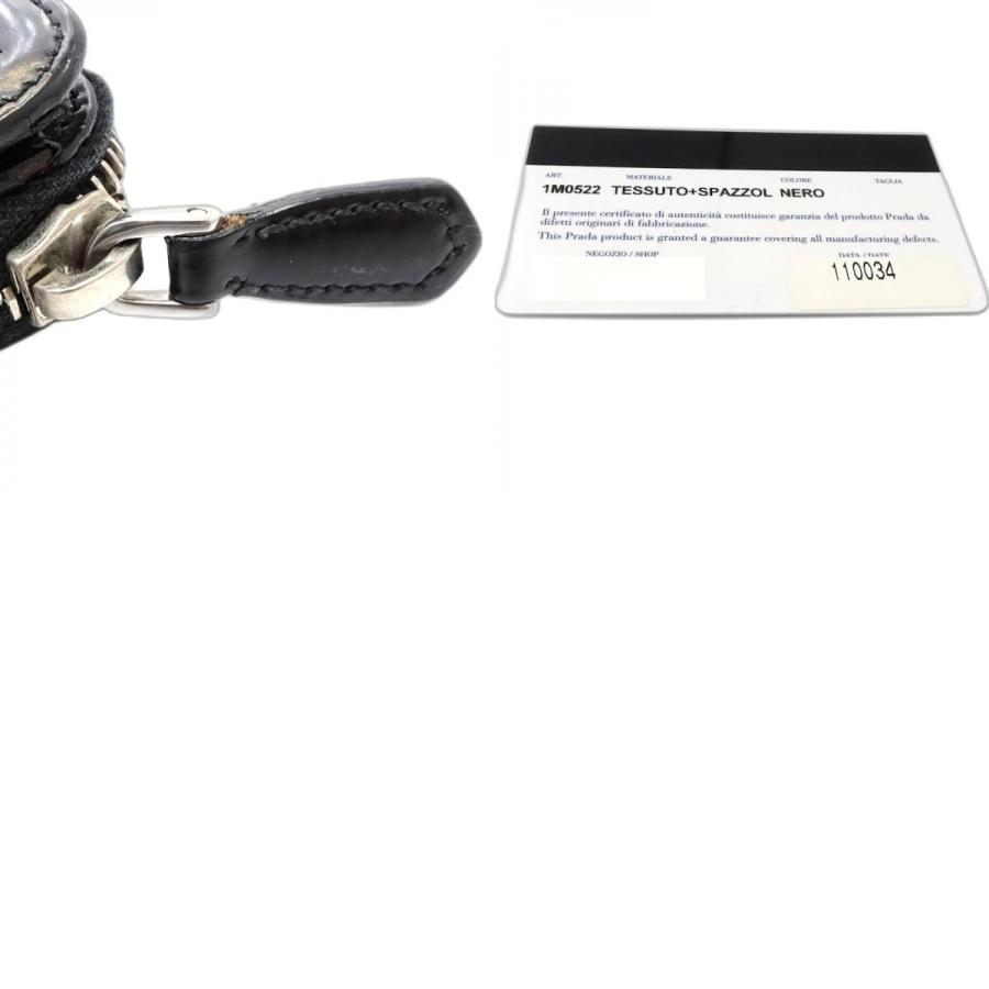 PRADA（プラダ） 【中古】PRADA 二つ折り財布 リボン ナイロンxレザー